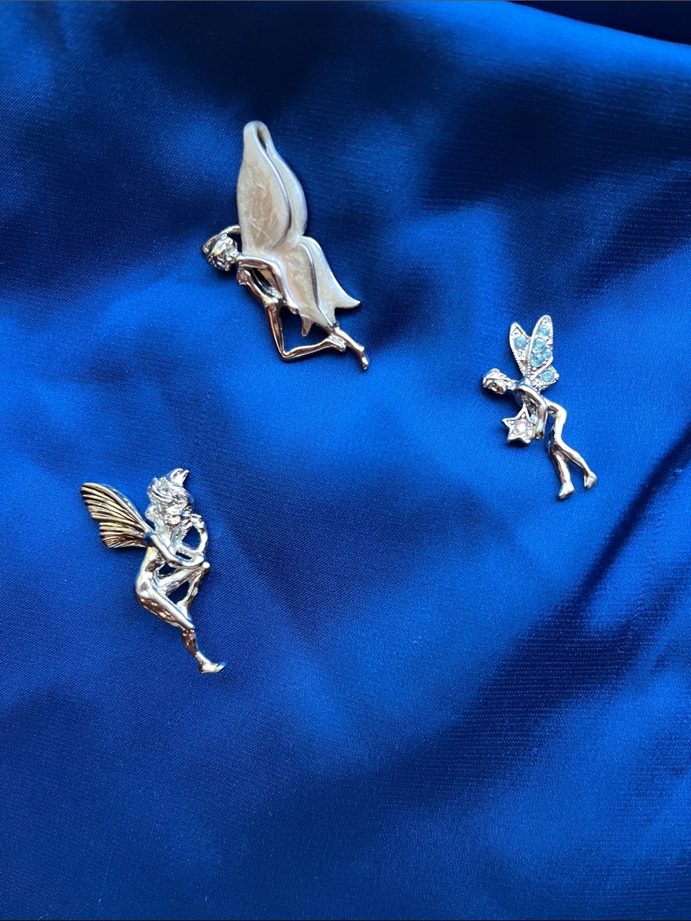 Three Kirks Folly Silver Fairy Pins